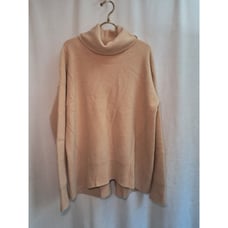 Brochu Walker Reverse Seam Long Sleeve Turtleneck Sweater Merino Angora Size L