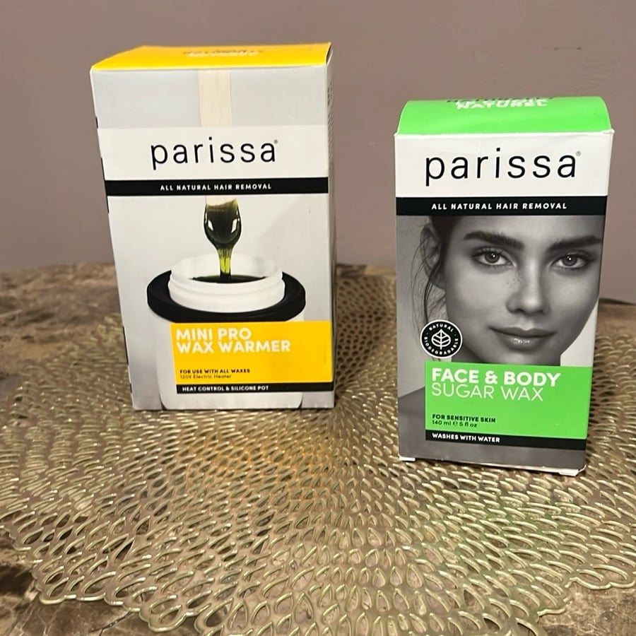 Parissa Mini Pro Wax Warmer and Face & Body Sugar Wax Bundle