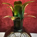 Port. Electric Pineapple Shaped Desk-Table Fan. 15x8.25x4. Green/Gold metallic.