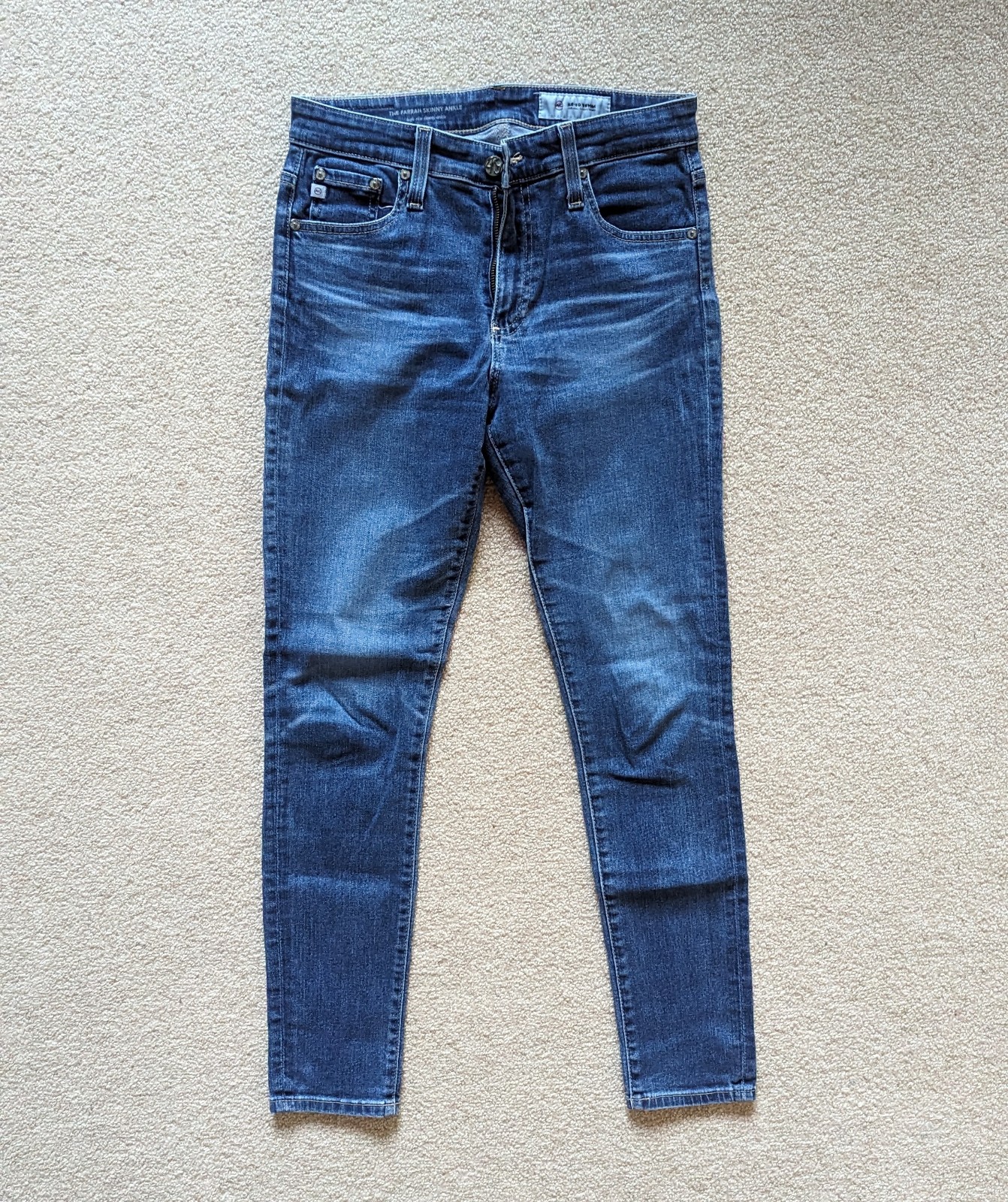 AG Farrah Skinny Ankle High Rise Jeans Size 27