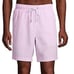 NEW Lands' End Men's Seersucker Swim Trunk Shorts Pink White Stripe 8 Medium