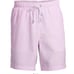 NEW Lands' End Men's Seersucker Swim Trunk Shorts Pink White Stripe 8 Medium