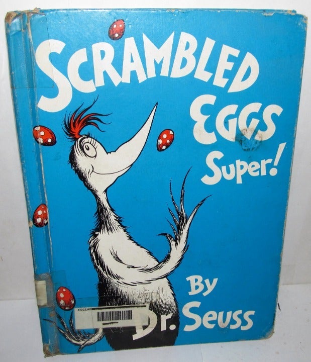 Dr Seuss Scrambled Eggs Super! 1953 Book