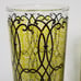 VTG Set of 2 Libbey Mid Century Black Yellow Highball Glasses Flashed Barware