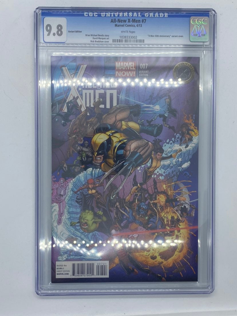 Marvel X-men 7 Variant Comic CGC 9 .8