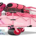 Sekey 220lbs Foldable Garden Pink Wagon Cart, 120L Large Capacity Collapsible