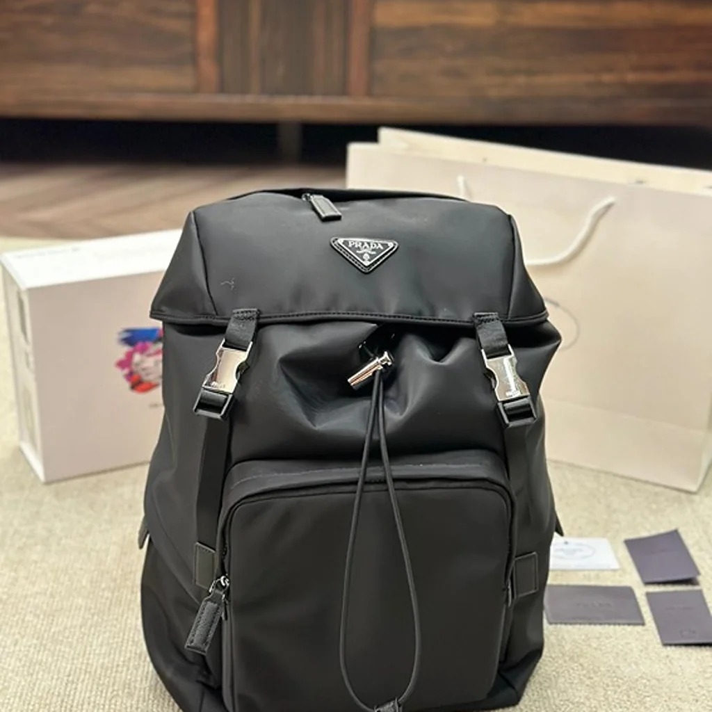 Prada Check Backpacks Mercari