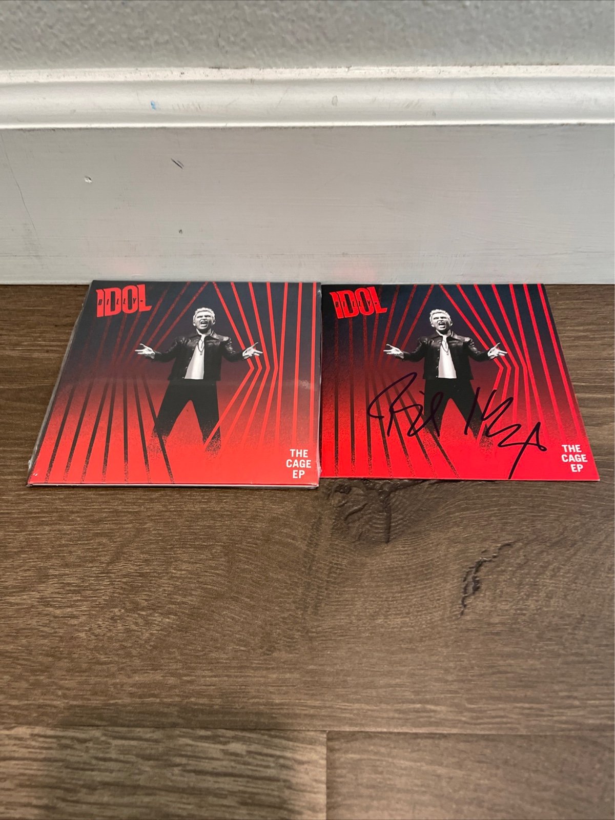 RARE Autographed Billy Idol The Cage EP CD SIGNED Cover Signature LE 300 Limited