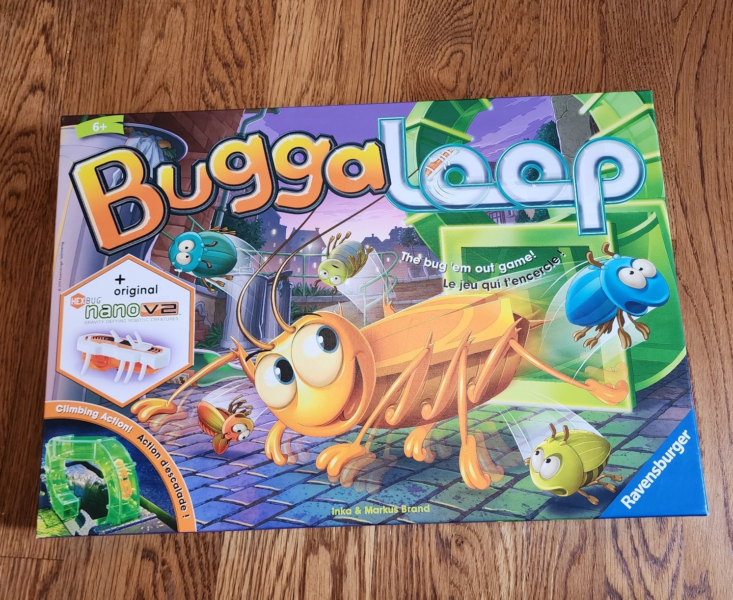 Complete Bugga Loop Ravensburger 2015 Hex Bug Nano V2 Game EUC