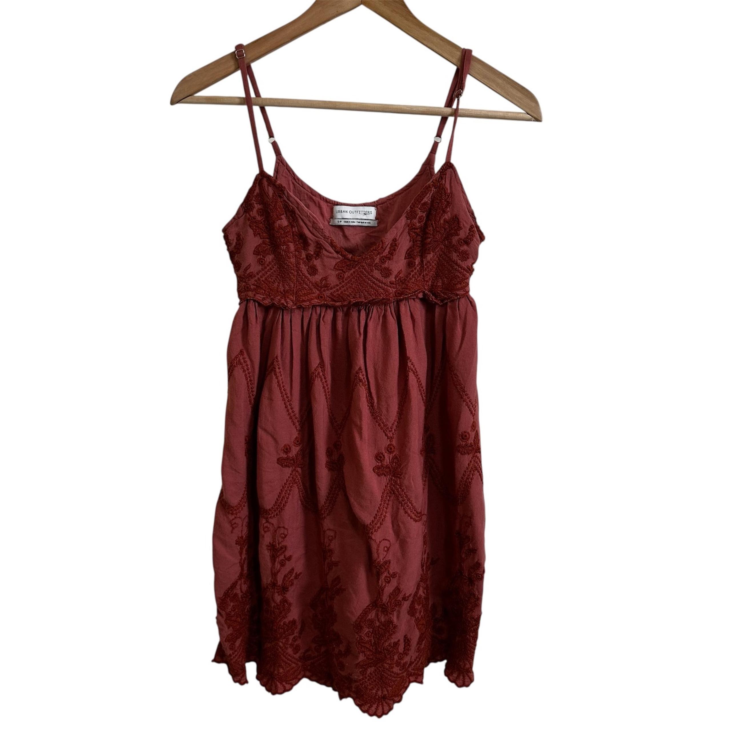 Urban Outfitters Embroidered Mini Dress Sleeveless Casual Summer S