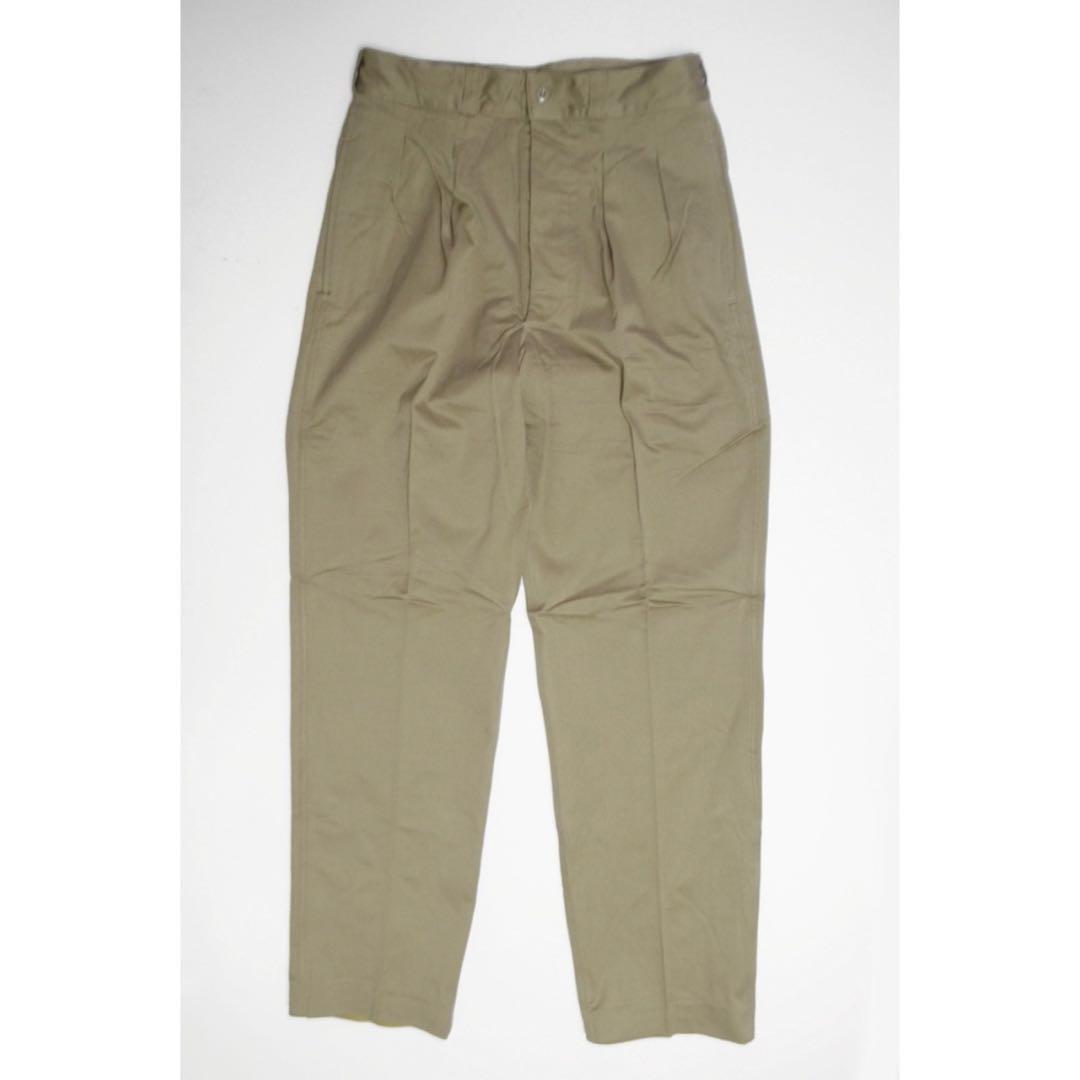 60's] French Army M52 CHINO TROUSERS SIZE.80M 