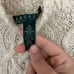 Lauren Ralph Lauren Vintage Antique Cream Knit Funnel Neck Sweater