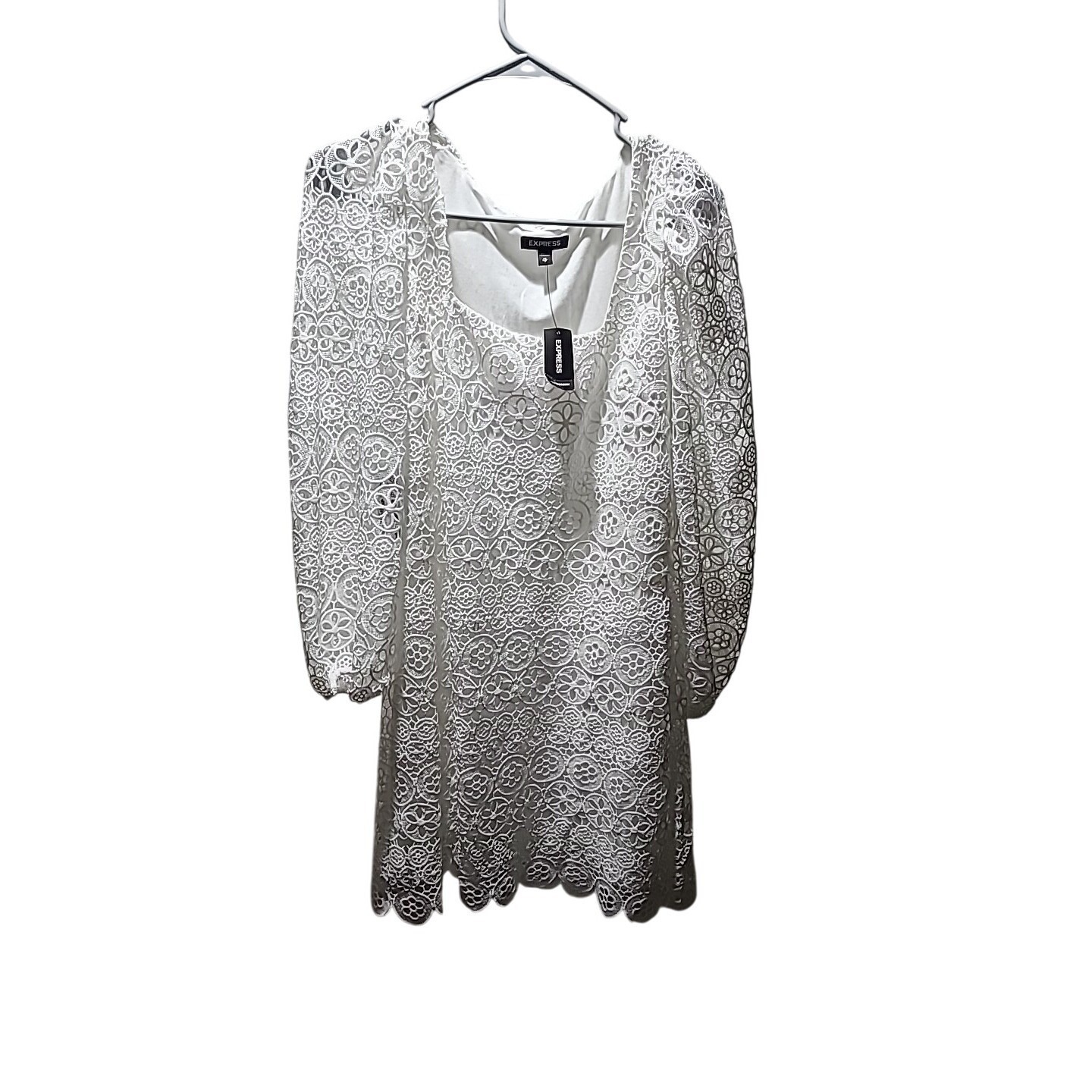 Express Lace Dress Women s XS White