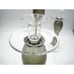 Set of Three MCM Hand Blown Glass Vintage Smoke Gray Candlestick Holders