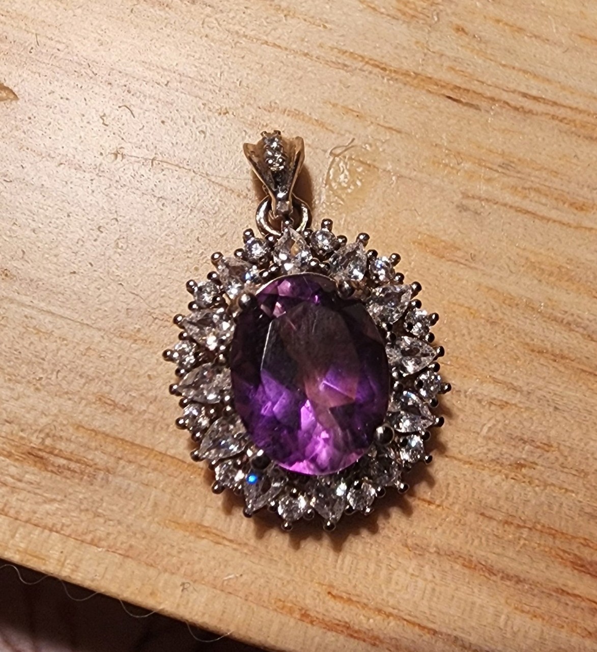 Amethyst Sterling Silver Pendant
