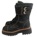 Vince Camuto Womens Monchia Black Combat Boots Size 7.5 Medium Mint Used 1x No b