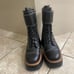 Vince Camuto Womens Monchia Black Combat Boots Size 7.5 Medium Mint Used 1x No b