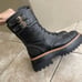 Vince Camuto Womens Monchia Black Combat Boots Size 7.5 Medium Mint Used 1x No b
