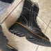 Vince Camuto Womens Monchia Black Combat Boots Size 7.5 Medium Mint Used 1x No b