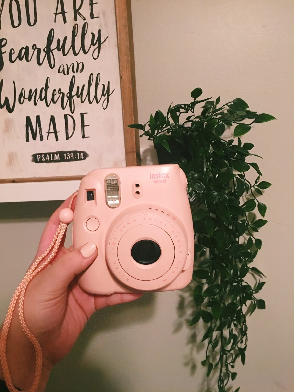 pink polaroid camera!
