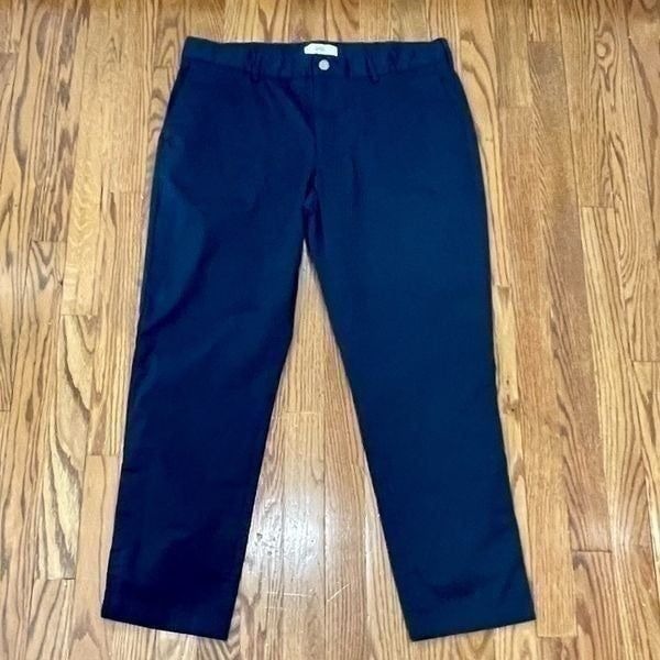 Spoke Sharps Build B navy Flat Front stretch Chinos. Size 35