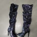 High heels boots sequins