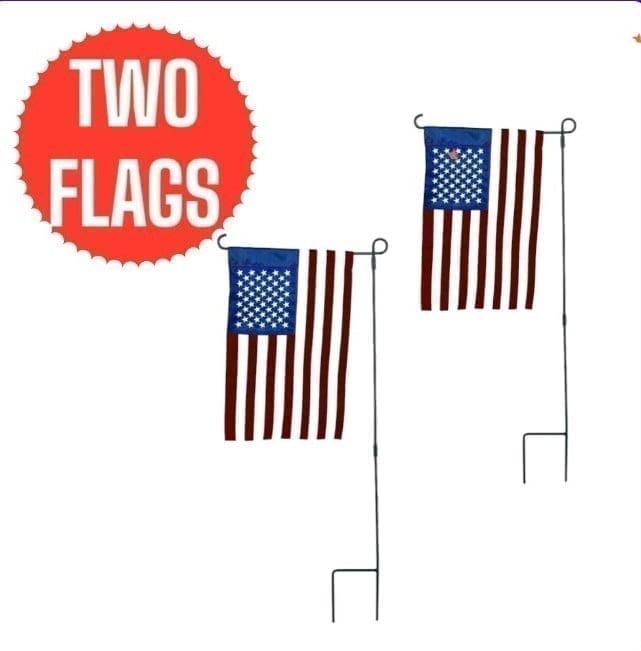 Annin USS Garden Flag 12 x 18 in. U.S. Garden Flag & Banner Kit