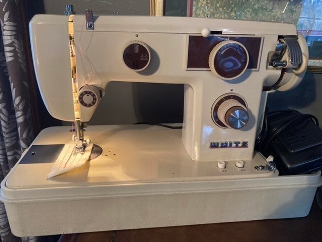 White Heavy Duty Sewing Machine
