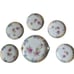 Vintage Germany porcelain hand painted floral Cake Plate and serving plates