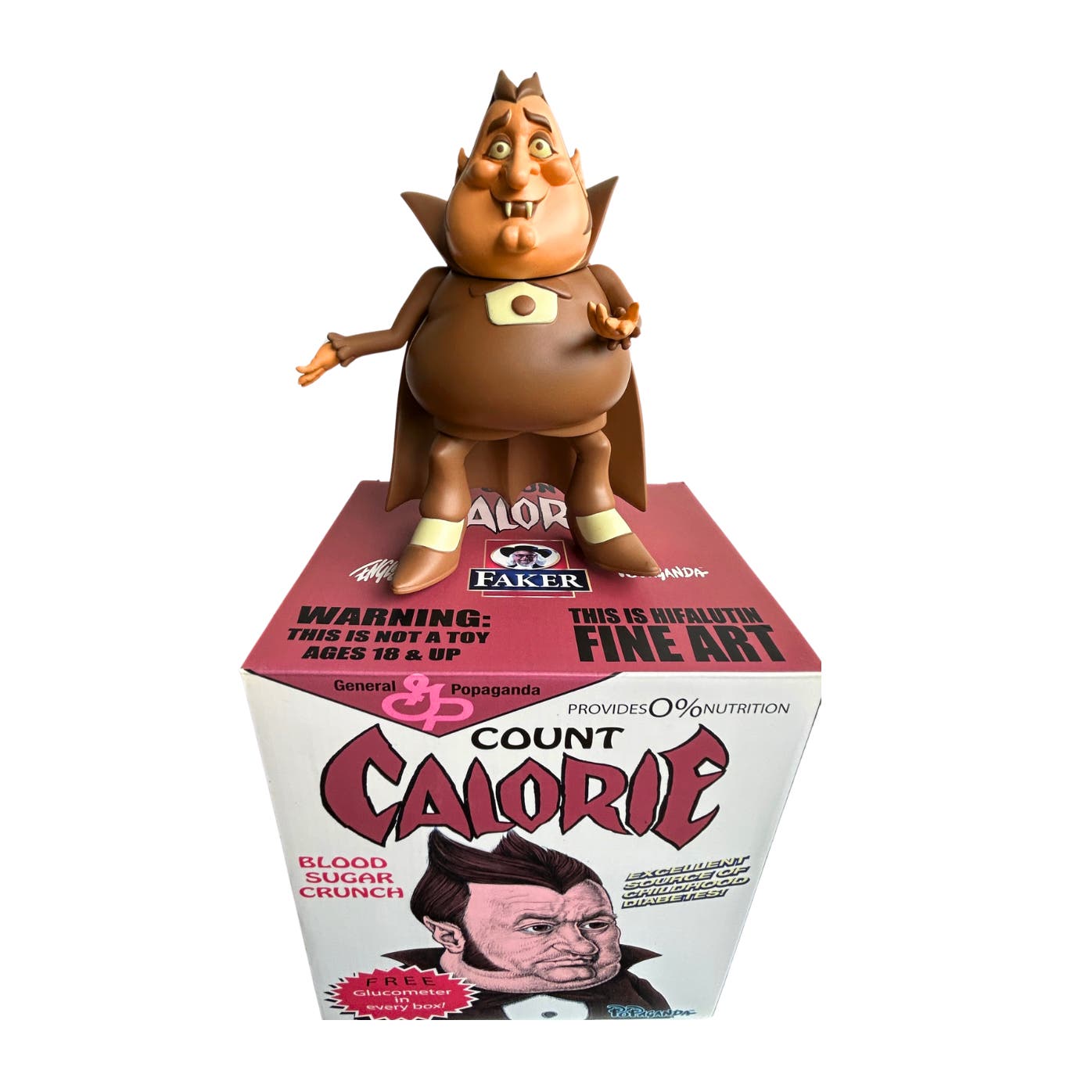 2013 Ron English Count Calorie Sculpture NIB * Transylvania Fat * Cereal Killers