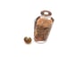 Vintage Chinese Reverse Painted Glass Snuff Bottle with Stone Lid