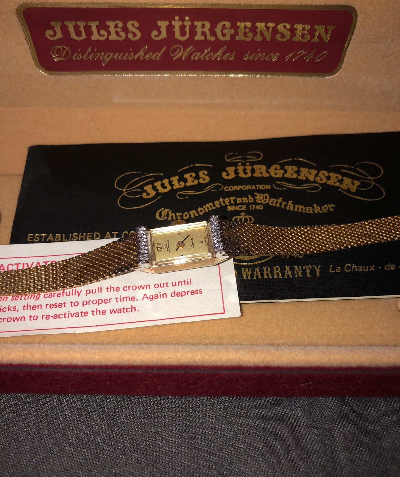 Rare Jules Jurgensen Stainless steal Wat