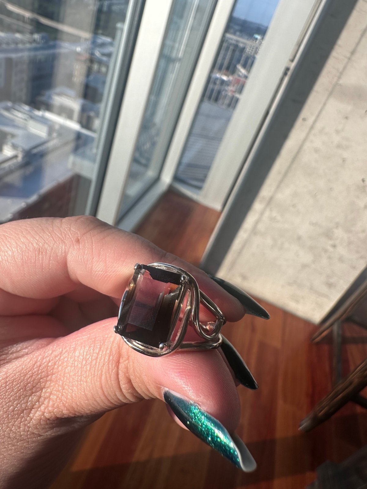 Smokey Citrine ring