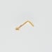 Solid 14kt gold nose piercing CZ body jewelry 20 gauge New