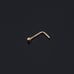Solid 14kt gold nose piercing CZ body jewelry 20 gauge New