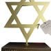Rae Dunn Happy Hanukkah Brass Jewish Star about 10”inch tall
