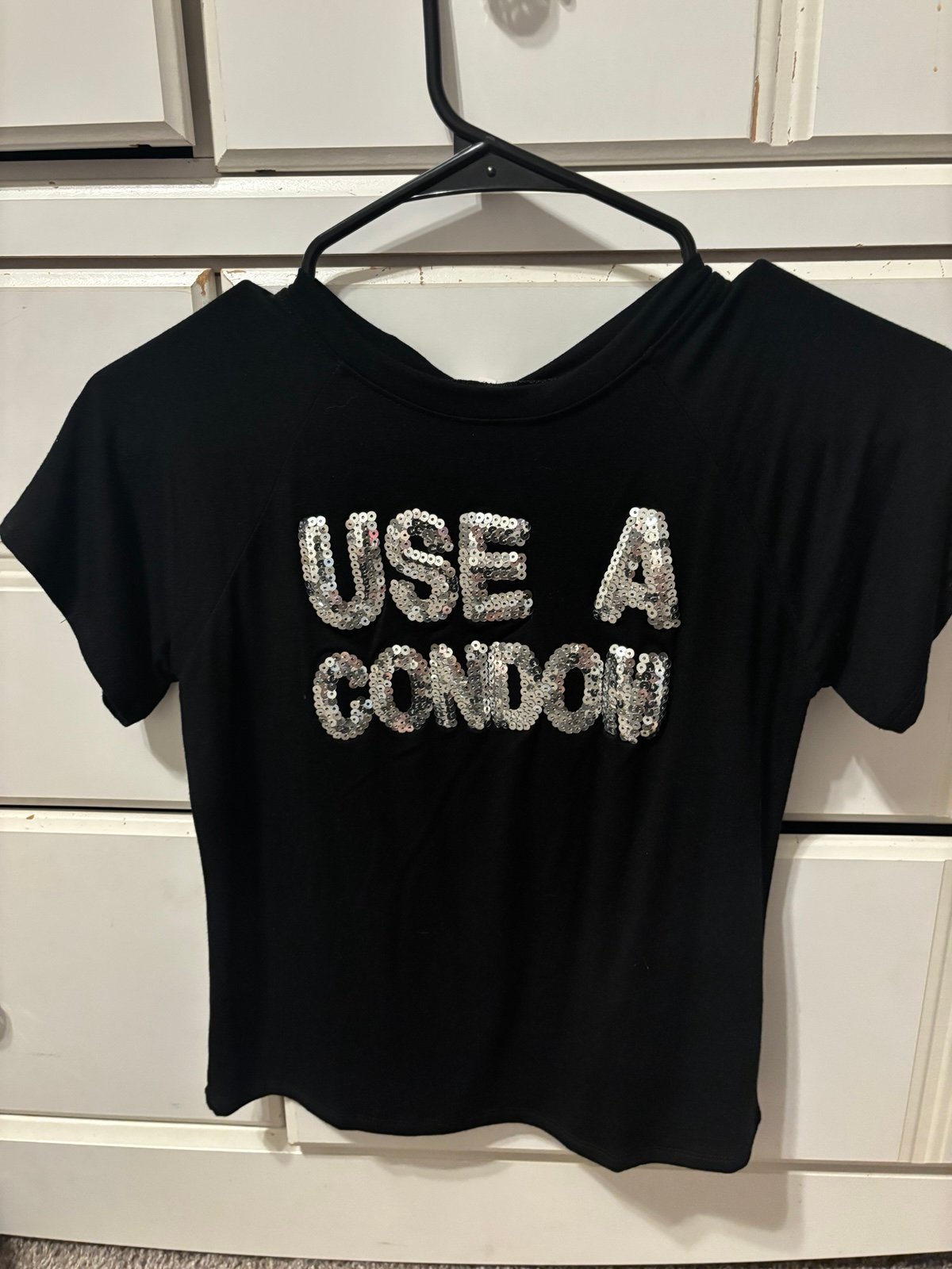 Omighty use a condom baby tee
