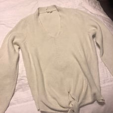 Cream Anthropologie Sweater