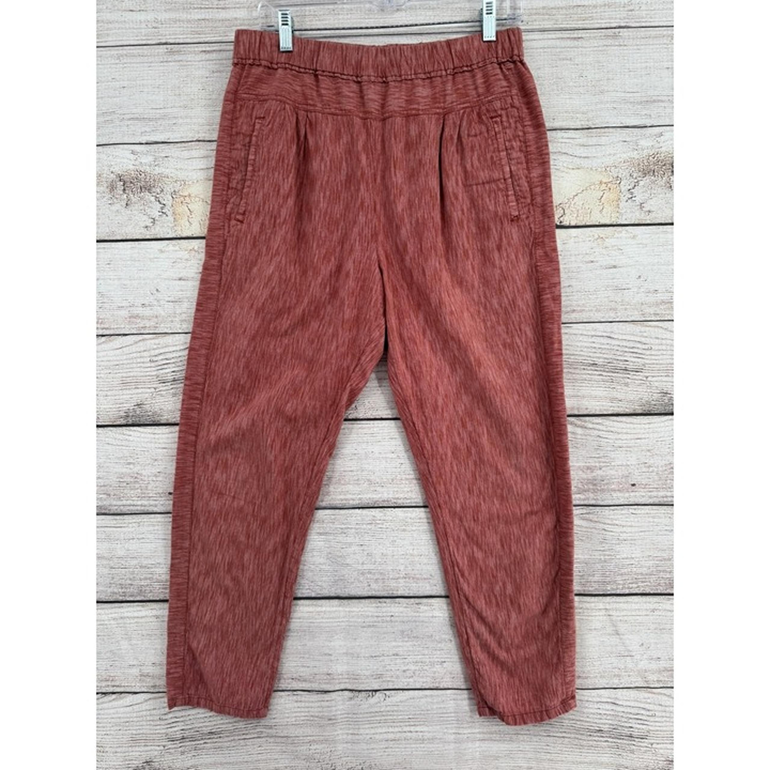 Anthropologie Pants Womens Small Pull On Tapered Cropped Textured Casual Lightwe