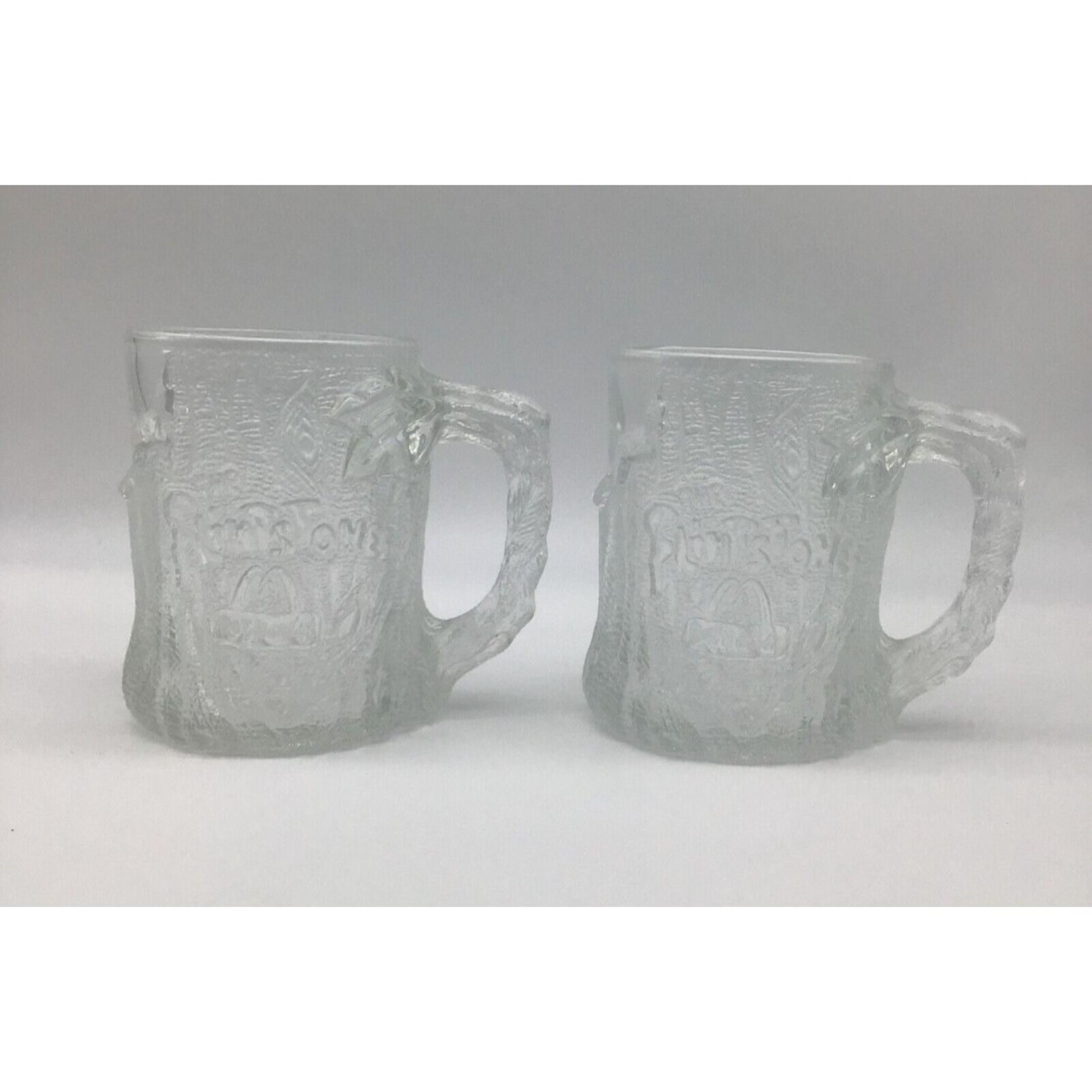 McDonalds 1993 Flintstones Tree-Mendous Set Of 2 Mugs RocDonalds