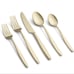 CAMBRIDGE Champagne Satin Nylah 20-Piece Flatware Set, Service for 4