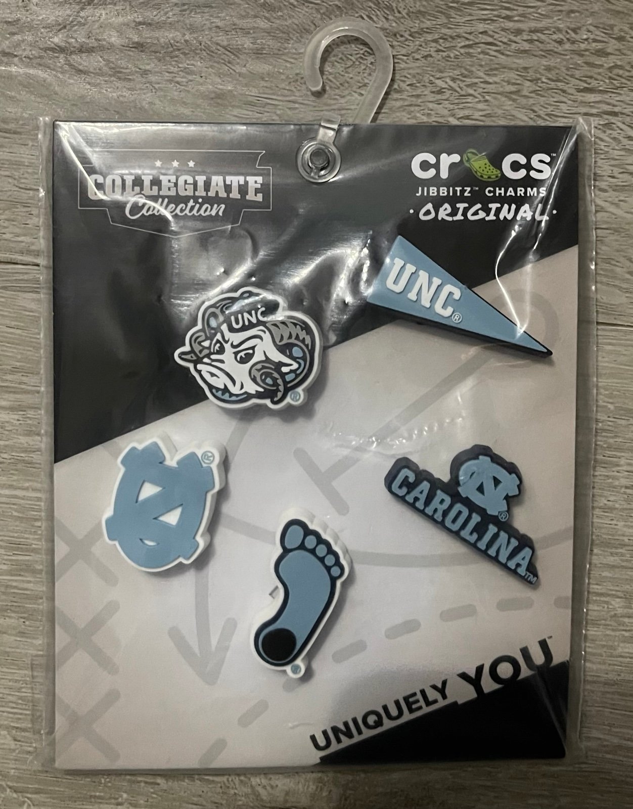 UNC Carolina Tar Heels Crocs Jibbitz Charms; University Of North Carolina