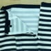 Tibi Womens Size 6 Skirt Midi Straight Asymmetrical Striped Silk Black White