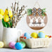 Easter Wooden Hanging Sign Bunny Rabbit Welcome Sign Door Decoration