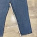 EUC Vintage Jordache Y2K Low Rise Suede Leather Side Lace up Capri Jeans