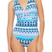 Poolside Global Jive Crisscross-Back One-Piece size 14