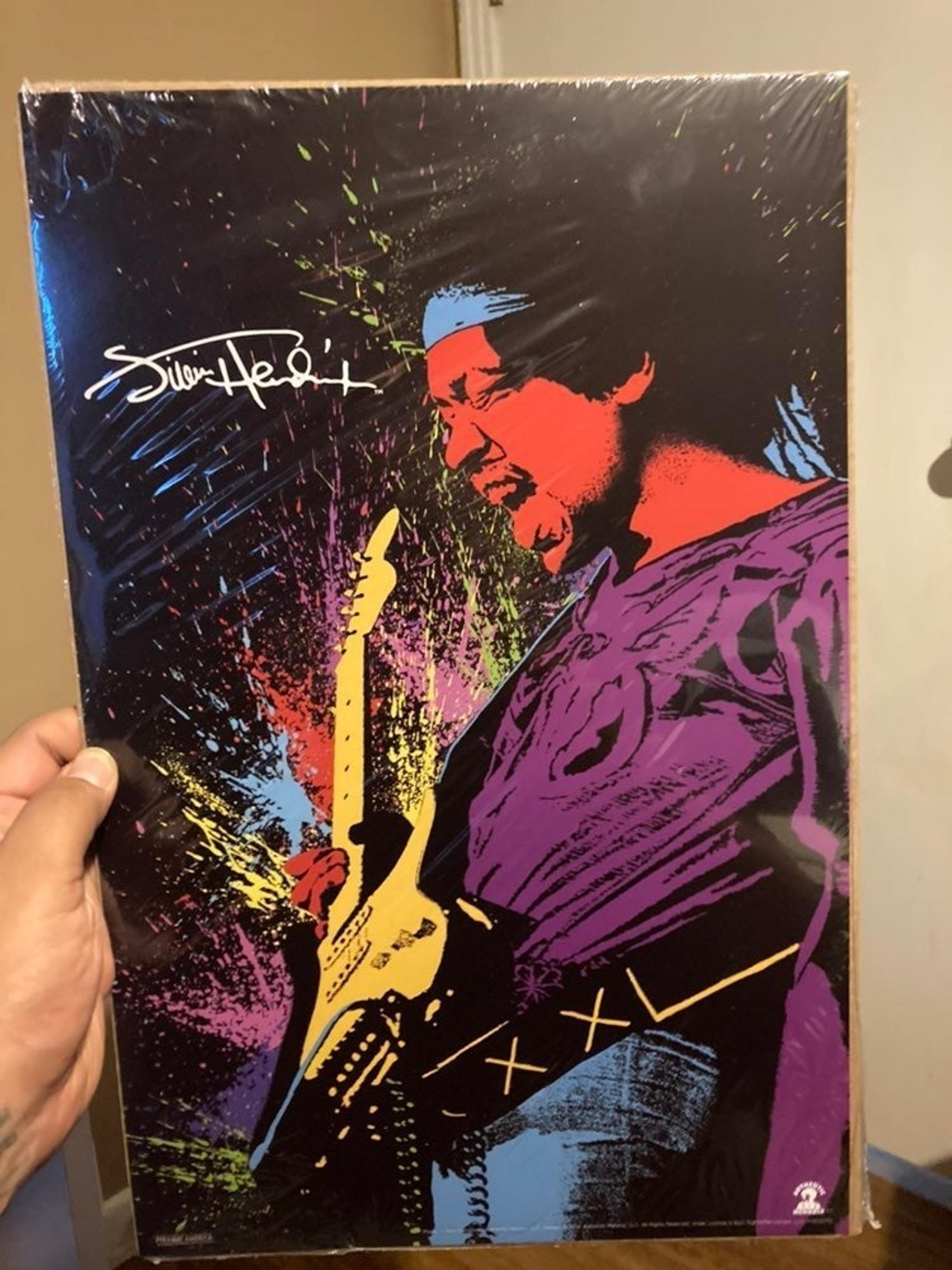 Jimi Hendrix 15x10in Art Poster New w Tag