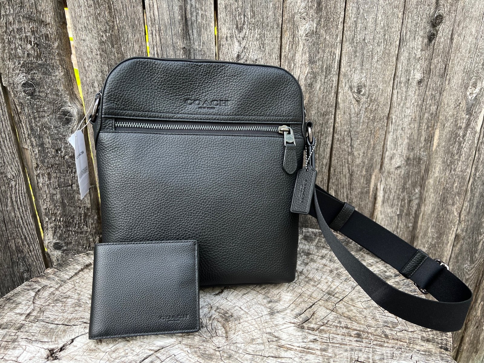 Coach Houston flight bag + wallet