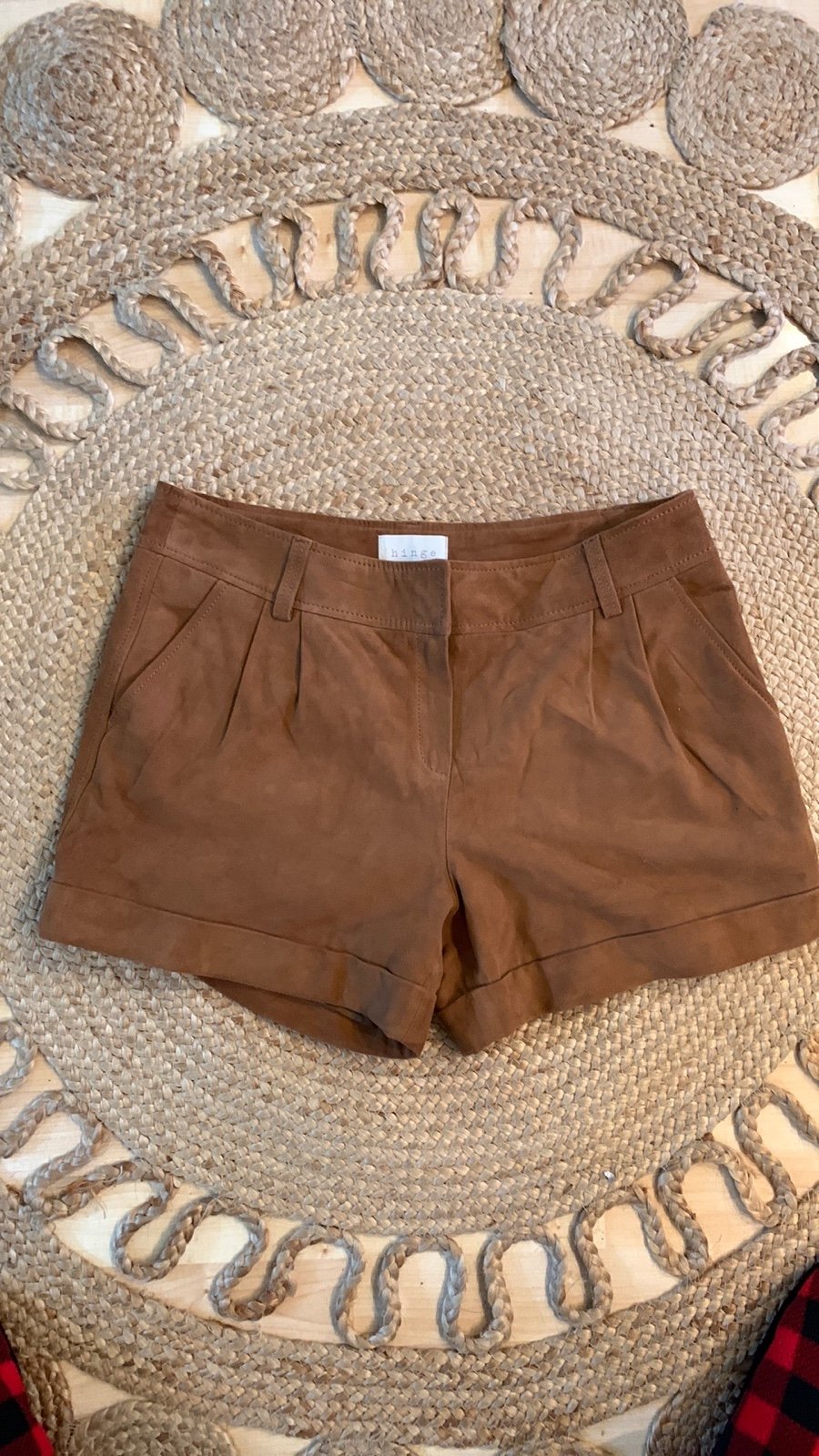 Hinge vintage shorts suede size 8