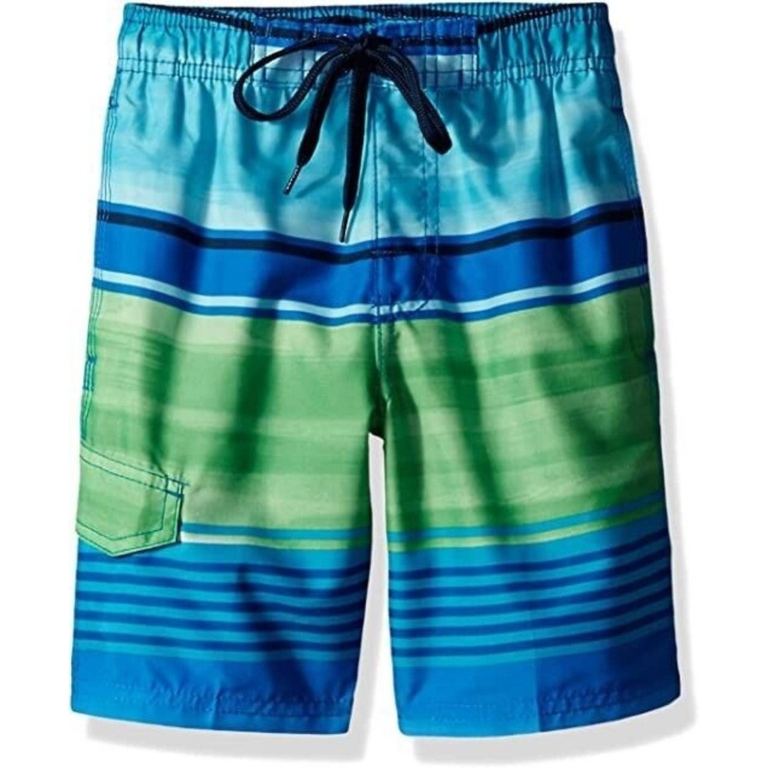 Kanu Surf Boys Quick Dry UPF 50+ Beach Swim Trunk Avalon Royal Green Size 2T